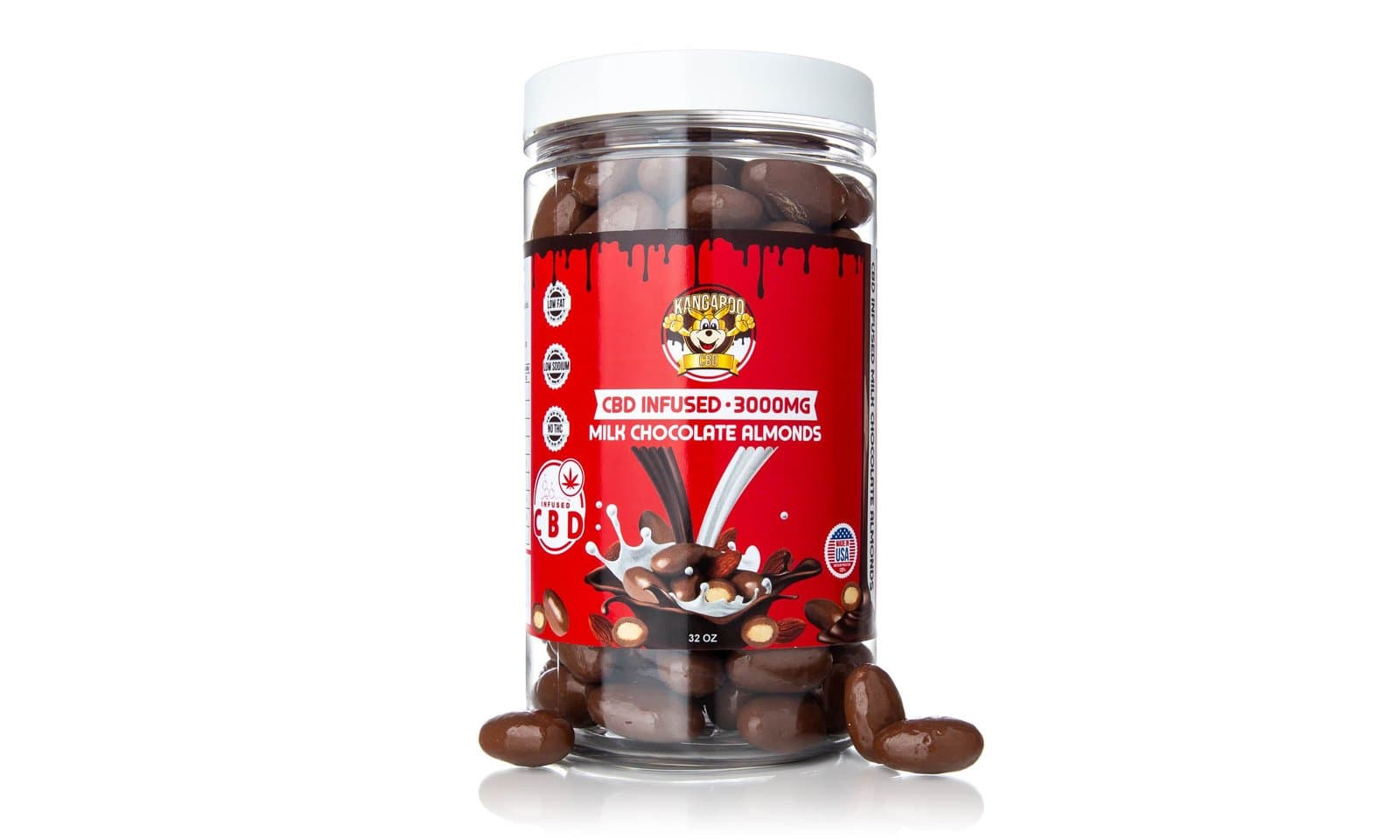 Kangaroo CBD Chocolate Covered Almonds