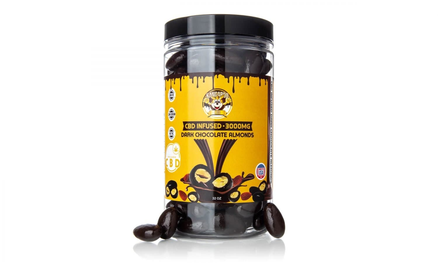 Kangaroo CBD Chocolate Covered Almonds