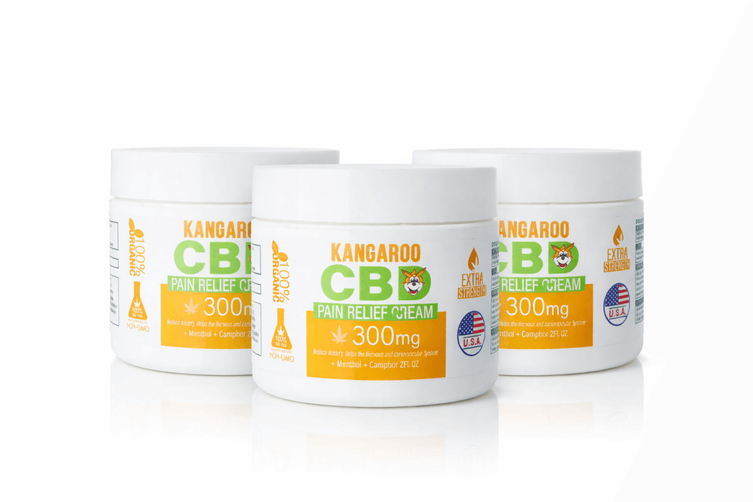 Kangaroo CBD Pain Creams (Bundle & Save!) - Groupon Voucher Exclusive