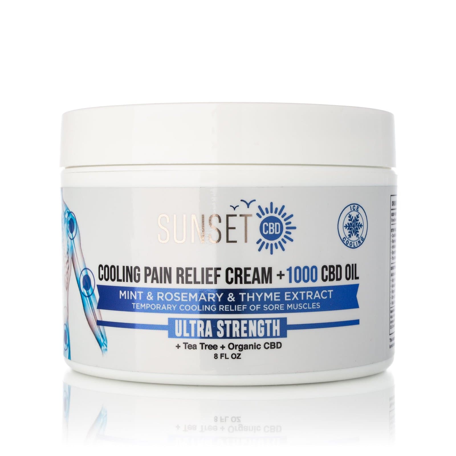 Sunset CBD Pain Cream Menthol & Camphor - Groupon Voucher Exclusive