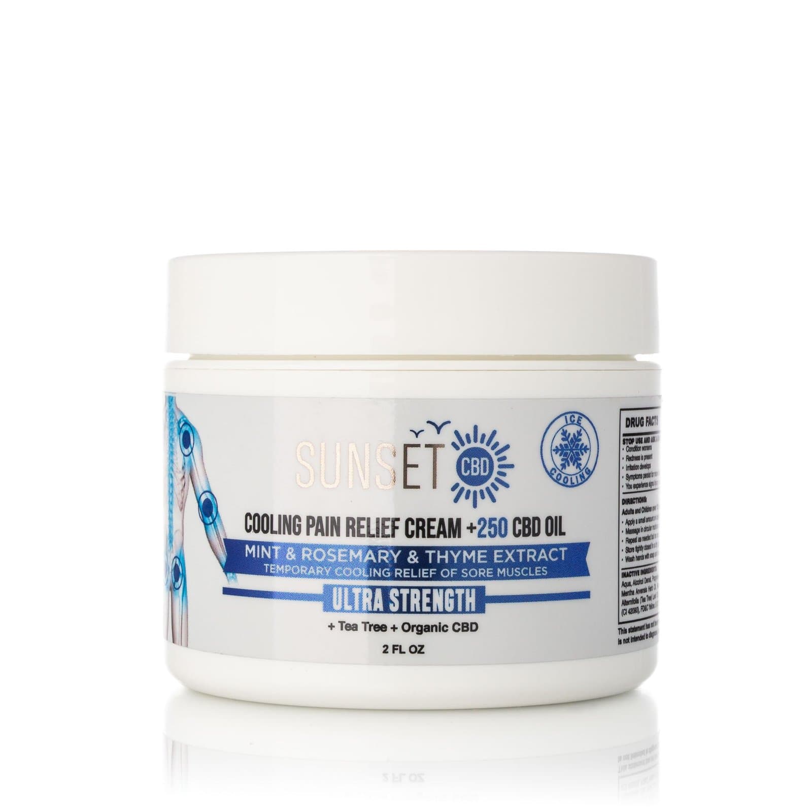 Sunset CBD Pain Cream Menthol & Camphor - Groupon Voucher Exclusive