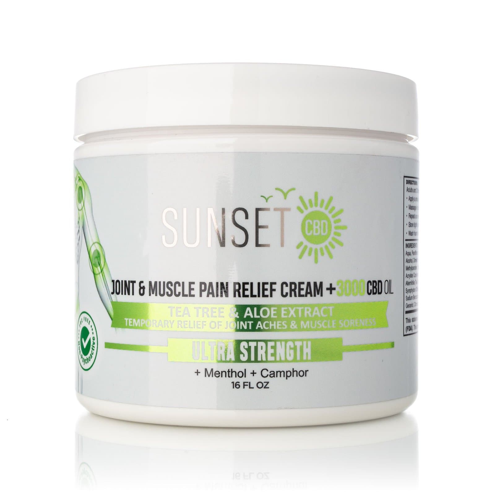 Sunset CBD Pain Cream Menthol & Camphor - Groupon Voucher Exclusive