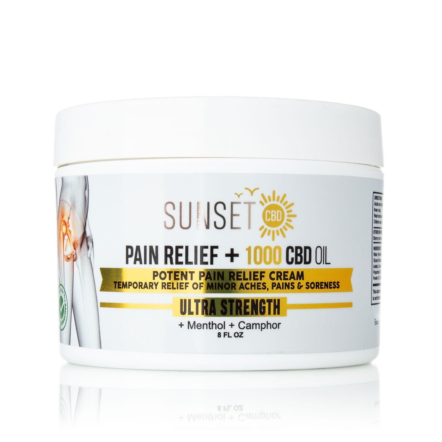 Sunset CBD Pain Cream Menthol & Camphor - Groupon Voucher Exclusive
