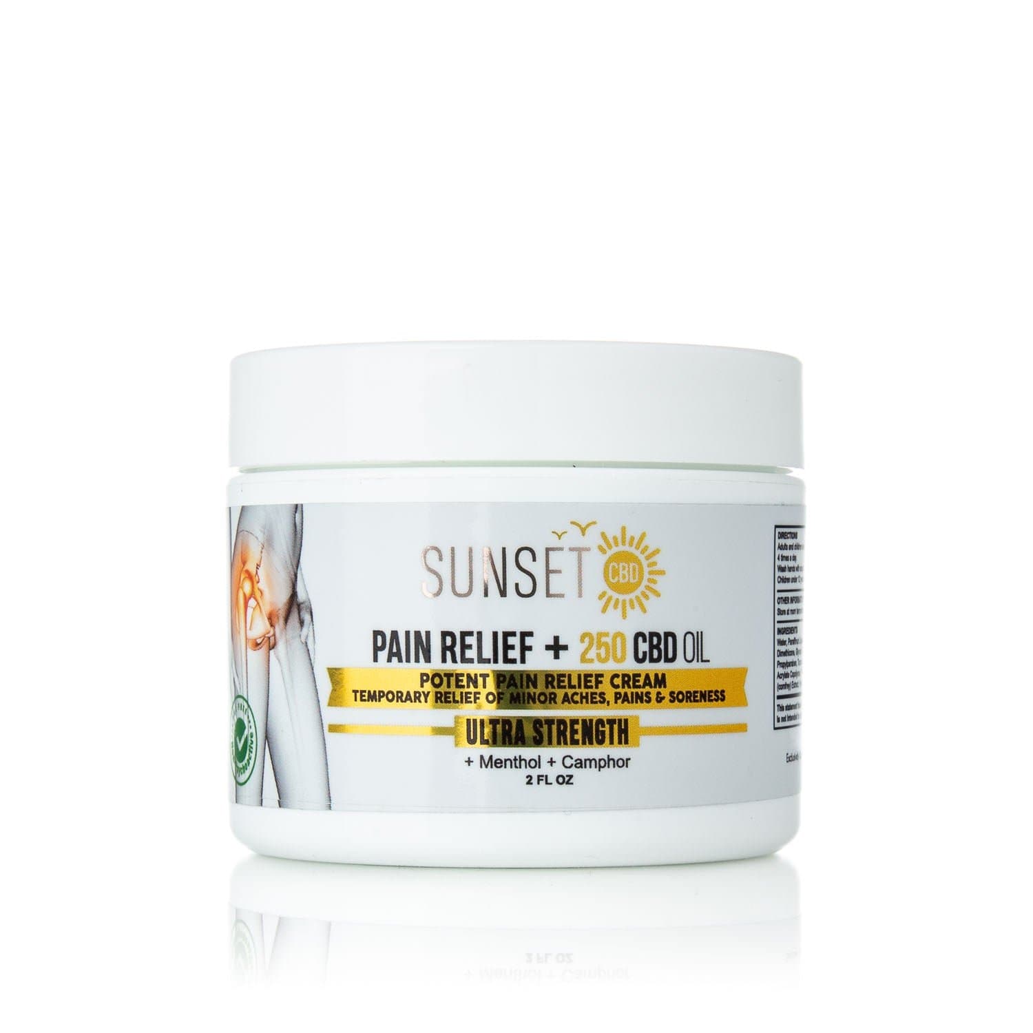 Sunset CBD Pain Cream Menthol & Camphor - Groupon Voucher Exclusive