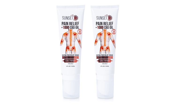 Sunset CBD Pain Relief Tubes with Roller Ball Applicator - Groupon Voucher Exclusive