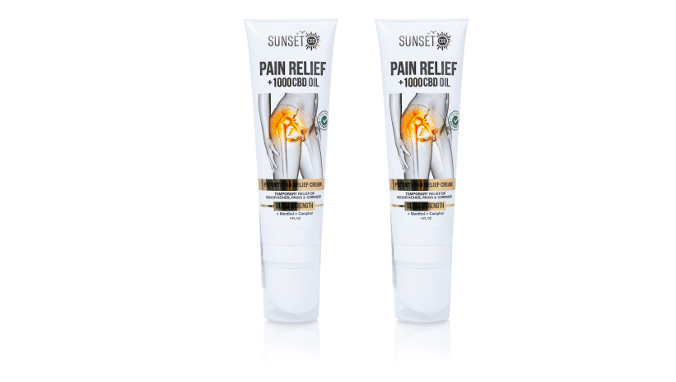 Sunset CBD Pain Relief Tubes with Roller Ball Applicator - Groupon Voucher Exclusive